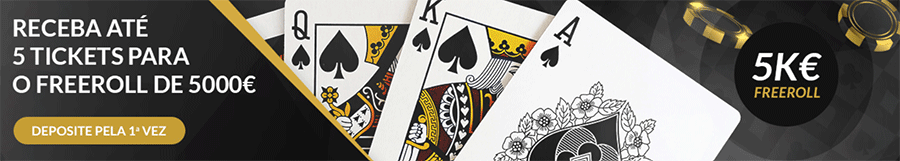 ESC Online Poker Bónus | Tickets Freeroll com 5.000€ Garantidos